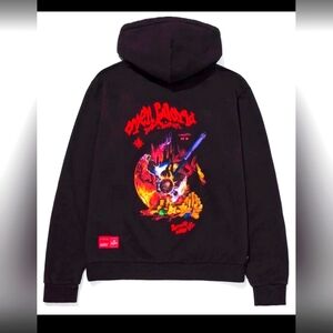 Black Graphic Hoodie